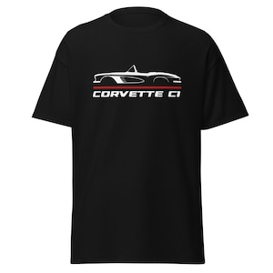 Premium T-Shirt For Corvette C1 1961-1962 Car Enthusiast Grandpa Dad Mom Son Boyfriend Christmas Gift Unisex Tee Shirt