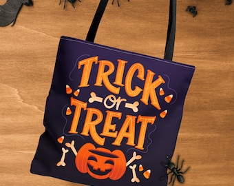 Trick or Treat Halloween Candy Tote Bag