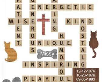 Large Wooden Scrabble Tiles, Farmhouse Wall Decor, Personalized Sign