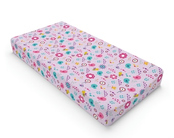 Pink Baby Changing Pad Cover