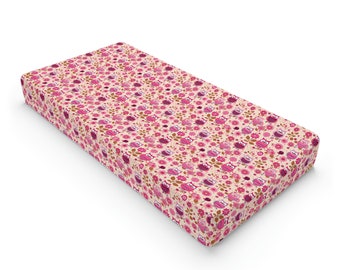 Pink Owl Baby Changing Pad Cover