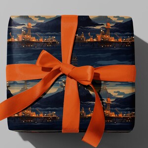 Oil Rig Wrapping Paper Oil Rig Wrapping Paper - Etsy
