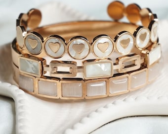 Rose Gold Stainless Steel Bangle | Waterproof Everyday Bracelet