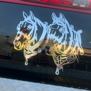 Draft Horse Pulling Decal