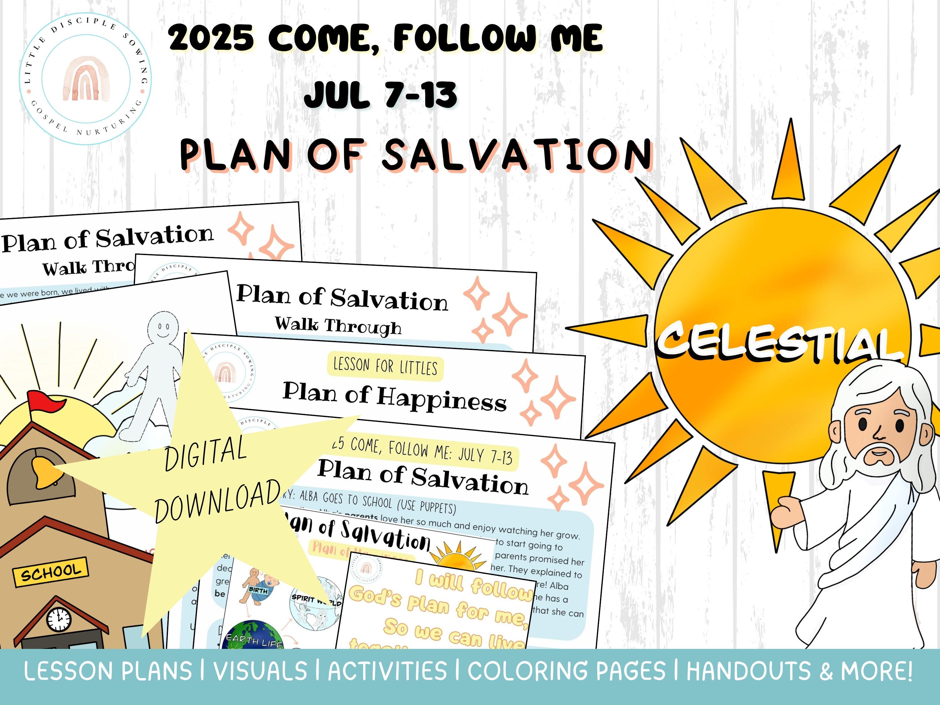Come Follow Me 2025|Jul 7-13|Plan of Salvation Lesson/Activities|Doctrine and Covenants|D&C 76|Kingdoms of Glory|Primary Games|LDS