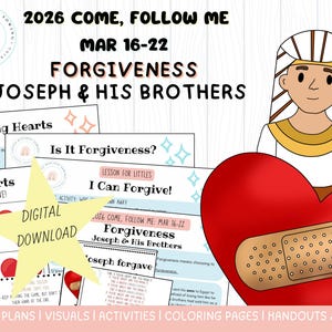 Ven, sígueme 2026/16-22 de marzo/Lección y actividades sobre el perdón/Génesis 42-50/José y sus hermanos/Primaria SUD (digital)