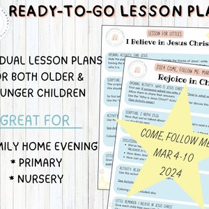 Come Follow Me 2024 |mar 4-10|rejoice in Christ Lesson & Activities ...