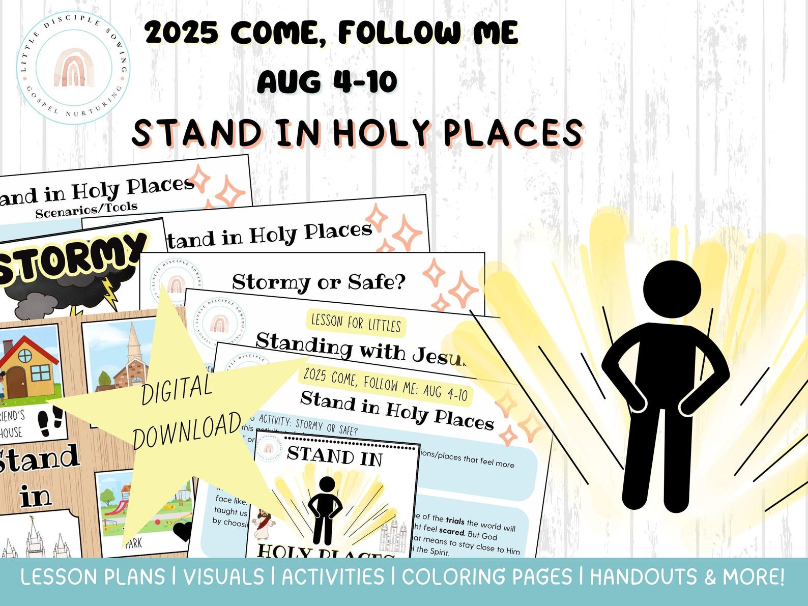 Come Follow Me 2025|aug 4-10|stand in Holy Places Lesson/activities ...