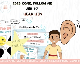 Jun 1-7 | 1 Samuel 1-7 | 2026 Come Follow Me Lesson |Hear Him (Digital)