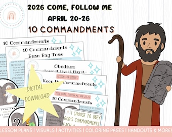 April 20-26 | Exodus 19-34 | Grundunterricht & Aktivitäten | 10 Gebote | Komm Folge mir 2026 (Digital)