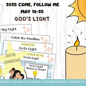 Viens me suivre 2025|19-25 mai|Leçon/activités sur la lumière de Dieu|Doctrine et Alliances|D&A 49-50|Lumière du Christ|Lumière du monde|Primaire|LDS