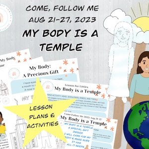 Come Follow Me 2023 | Aug 21-27| My Body is a Temple Lesson and Activities|1 Corinthians 3|Family|Primary| Nursery