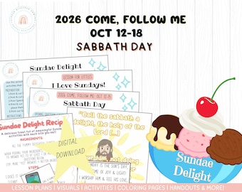 Primary Oct 5-11 | 2026 Come Follow Me Lesson |Isaiah 58-66| Sabbath Day