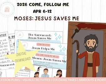 Vieni e seguimi 2026/6-12 aprile/Lezione e attività su Mosè/Esodo 7-13/Gesù mi salva/Primaria LDS (Digitale)