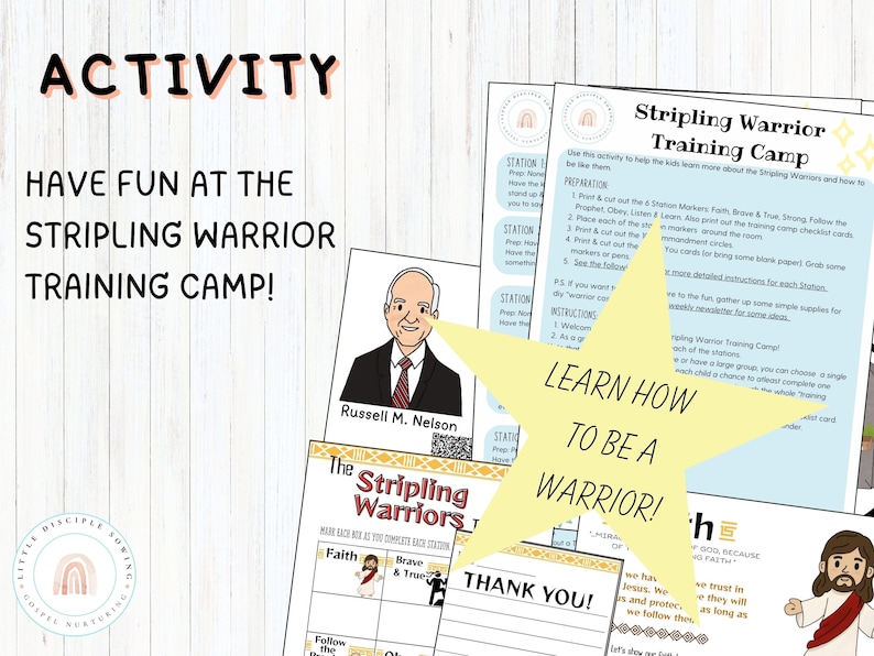 Come Follow Me 2024|aug 19-25|stripling Warriors Lesson & Activities ...