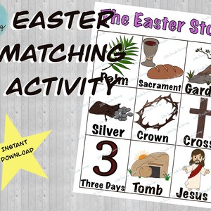 Easter Story Matching Activity
