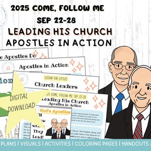 Come Follow Me 2025|Sep 22-28|Leading His Church Lesson/Activities|Doctrine and Covenants|D&C 106-108|Apostles|Primary Games|LDS|Digital