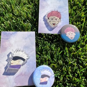 JJK Acrylic Pin: Anime Character Pins (1" or 1.25")