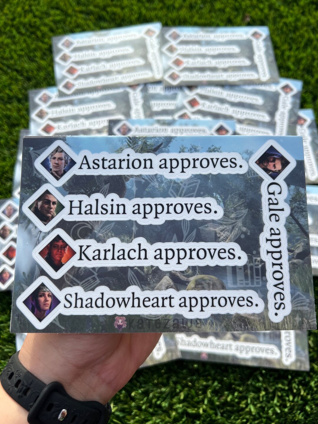 BG3 Approval Sticker Sheet - Etsy