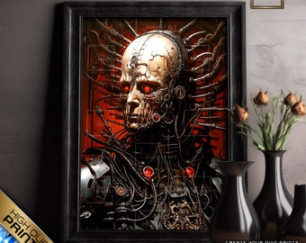 Sci-Fi Horror Poster, Biomechanical Art, Gothic Decor, Futuristic Art, Dark Art, Industrial Art, science fiction poster