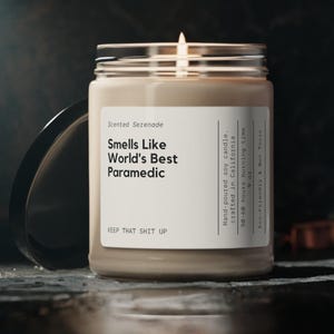 Die weltbeste Sanitäter-Kerze, Geschenk für Sanitäter, neue Sanitäter-Geschenkidee, Sanitäter-Kerze