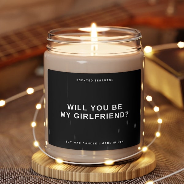 Will you be my Girlfriend Proposal Candle, Gift for New Girlfriend Gift, Girlfriend Proposal Gift Idea Cute Proposal Idea