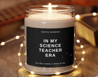 In My Science Teacher Era Gift, In My Era, Science Teacher Gift, Back To School Gift, Chemistry Teacher, Biology Teacher, Ecofriendly Candle