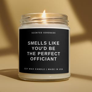Officiant Proposal Candle Gift for Officiant Gift, Will You Be Our Officiant, Wedding Officiant Proposal Gift, Officiant Gifts