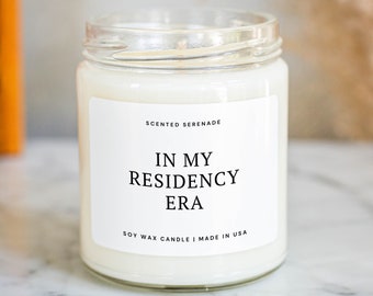 In My Residency Era Candle, Matched for Residency, Match Day Gift, Medical School Graduation, Med School, Resident Doctor, Med Student