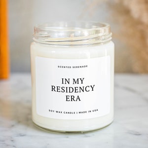 In My Residency Era Candle, Matched for Residency, Match Day Gift, Medical School Graduation, Med School, Resident Doctor, Med Student