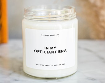 Officiant Era Candle, Gift for Officiant Gift Will You Marry Us Officiant Gift Idea Officiant Proposal Wedding Officiant Pastor Gift