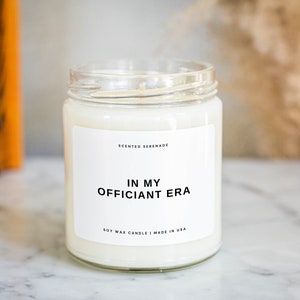 Officiant Era Candle, Gift for Officiant Gift Will You Marry Us Officiant Gift Idea Officiant Proposal Wedding Officiant Pastor Gift