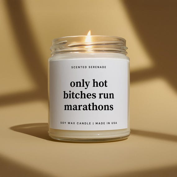 Funny Marathon Runner Candle, Half Marathon, NYC Marathon, Running Gifts for Her