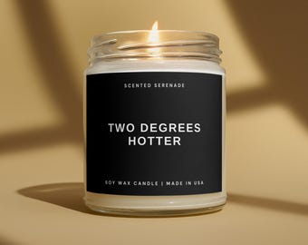 Bougie plus chaude à deux degrés, cadeau de maîtrise, cadeau de remise des diplômes de doctorat, remise des diplômes universitaires, bougie de remise des diplômes drôle, cadeau pour l'obtention du diplôme