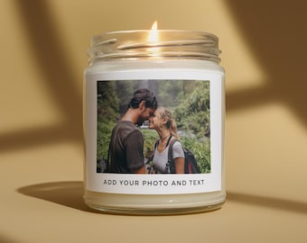 Custom Photo Candle, Bridesmaid Proposal, Personalized Candle, Birthday Gift, Custom Photo Gift, Anniversary Gift, Engagement, Graduation