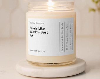 Funny Physician Assistant Candle, Physician Assistant Gift Idea, PA Gift, PA School Graduation, PA Week Gift