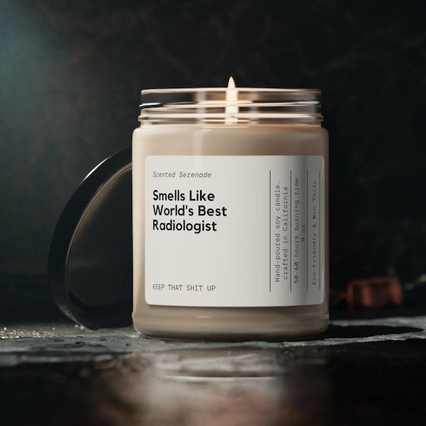 Vela de radiólogo, regalo para radiólogo, regalos de radiología, el mejor radiólogo del mundo