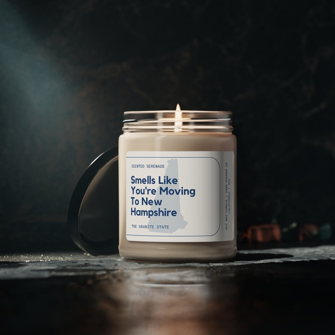 Smells Like You're Moving to New Hampshire Soy Candle, Housewarming