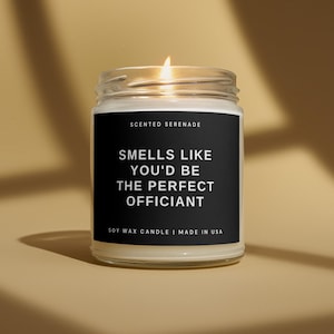 Officiant Proposal Candle Gift for Officiant Gift, Will You Be Our Officiant, Wedding Officiant Proposal Gift, Officiant Gifts