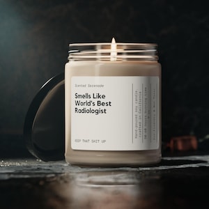 Radiologist Candle Gift, Gift for Radiologist Gift, Radiology Gifts, World&#39;s Best Radiologist