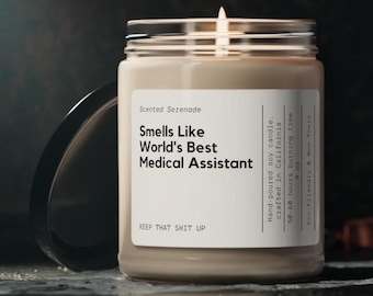 Medical Assistant Candle, Medical Assistant Gift, Med School Graduation