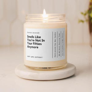 Bougie drôle pour ses 60 ans, cadeau bâillon pour avoir 60 ans, cadeau d'anniversaire pour elle pour lui, étape importante, cadeau pour les 60 ans, plus la cinquantaine n'est plus