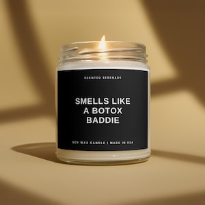 Botox Baddie Candle, Physician Assistant Gift, Botox Injector Gift, Injector Gift, Dermatologist Gift, Physician Assistant Gift