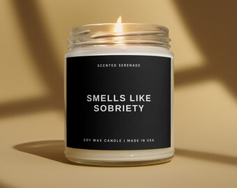 Sobriety Candle, Sober Birthday Celebration, Sober Anniversary Gifts