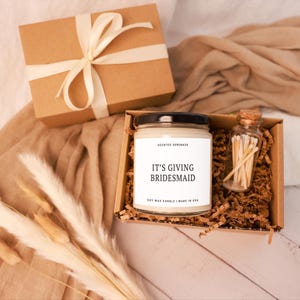 Vela de dama de honor, vela de propuesta de dama de honor, regalos de dama de honor, ¿Serás mi dama de honor? Fiesta nupcial, regalo de propuesta de dama de honor