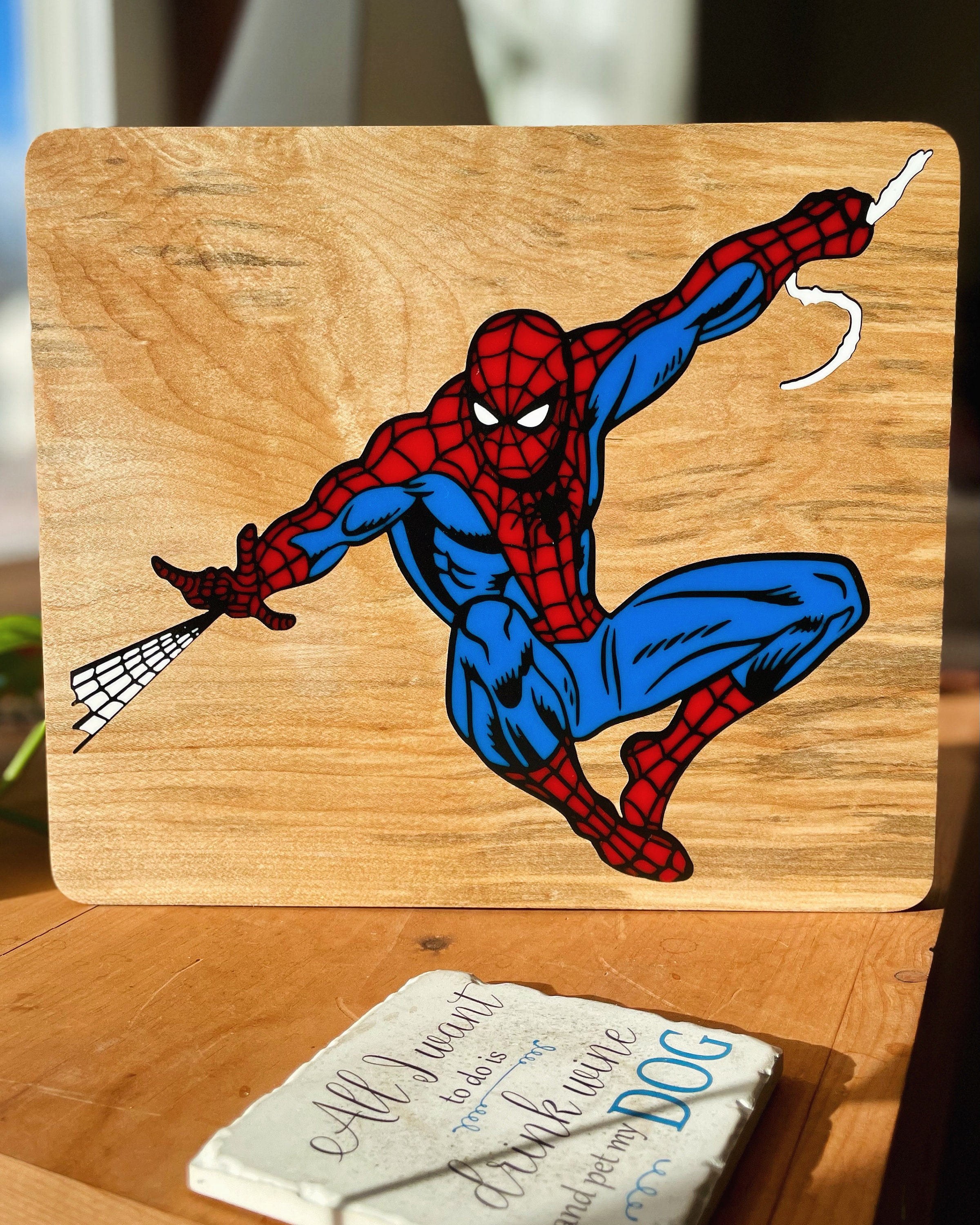 2002 Spiderman Epoxy Coated Puzzle Wall Art Wall Hanging