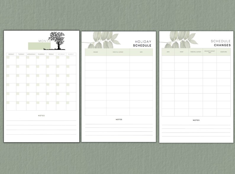 Custody Binder Custody Planner Child Custody Binder Printable PDF - Etsy