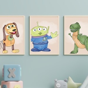 Toy Story Wall Art Prints for Kids Room Wall Decor for Boys Room Toy ...