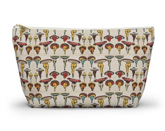 Mushroom Butts Vintage Accessory Pouch w/ T-bottom
