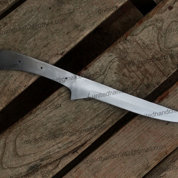 Damascus Fillet Knife Blank Etsy